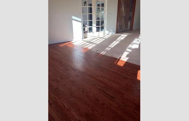 Floor Polishing Almost Done — Los Angeles, CA — K & Z Hardwood Flooring