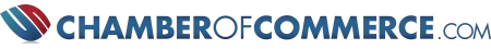 Chamberofcommerce.com logo with a red and blue swirl icon and dark blue text.