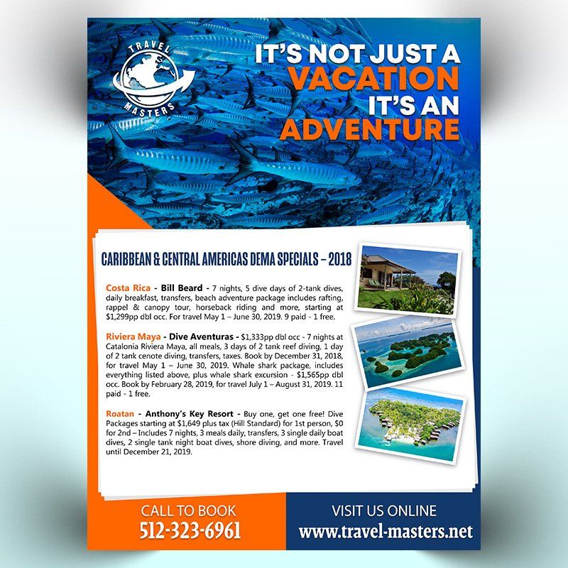 Travel Company Flyer Design