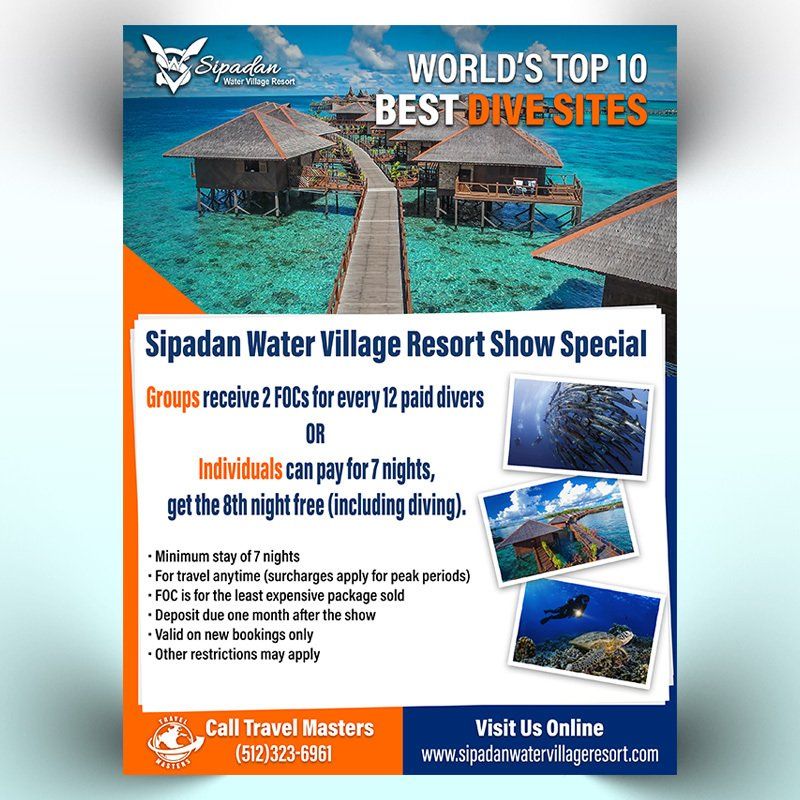 Diving Resort Flyer Design