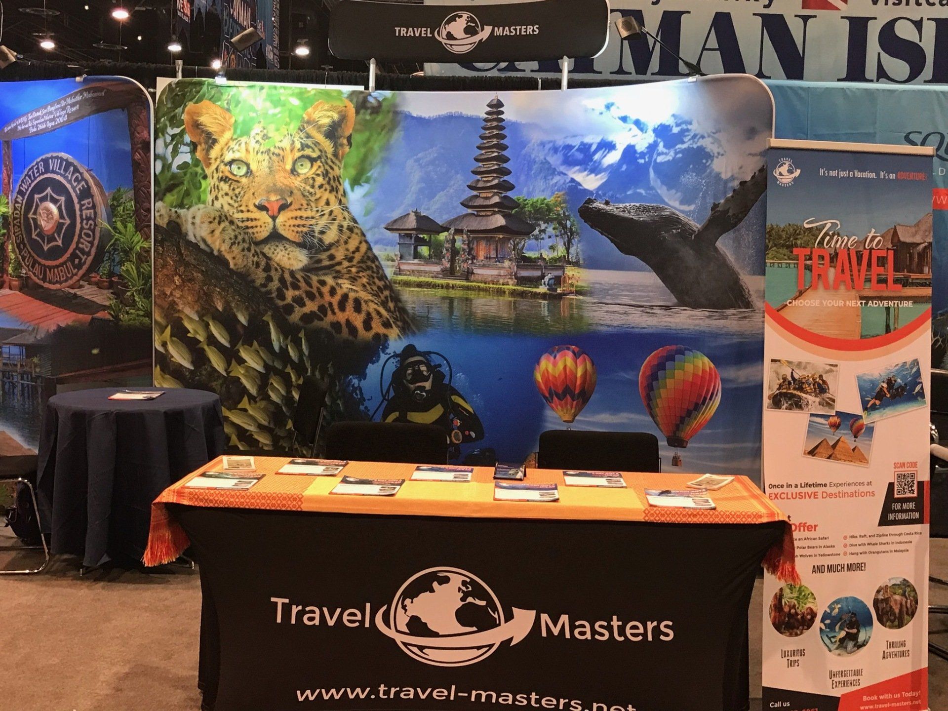 Trade Show Design Services - Flyers, Brochures, Table Cover Designs, Backdrop Poster Designs, Roll Out Banner Designs, Postcard Designs