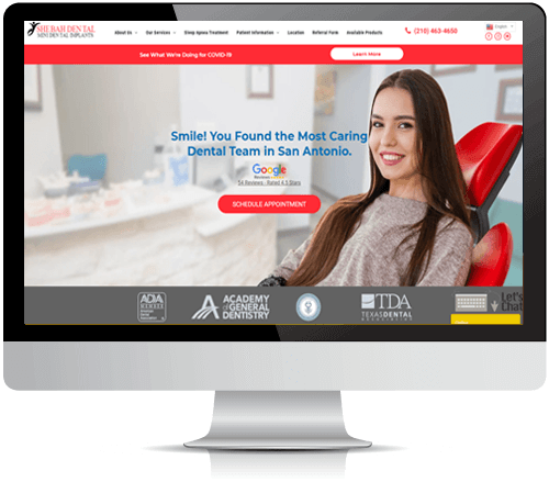 dental website design houston