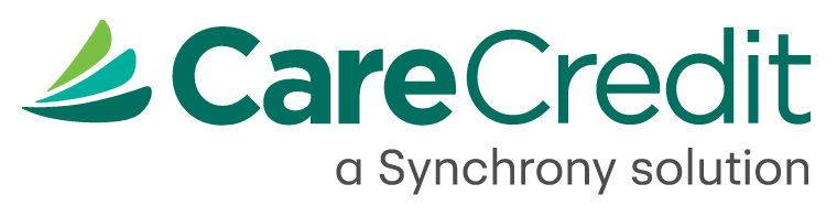 the logo for carecredit is a synchrony solution