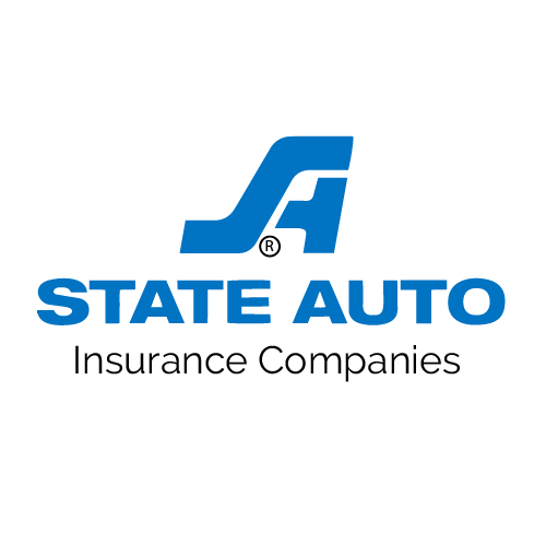 The state auto insurance companies logo is blue and white on a white background.
