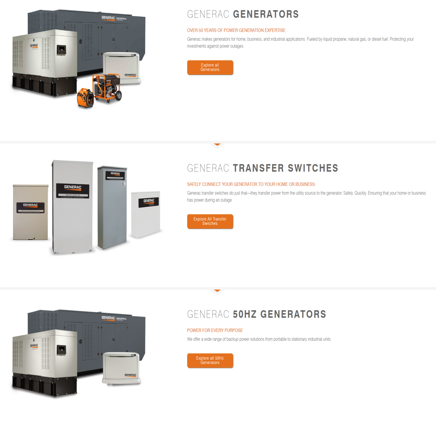 gENERAC TRANSFER SWITCHES