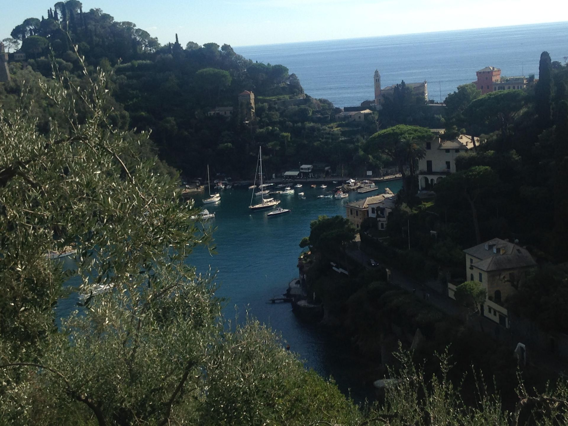 A view of a body of water with boats in it