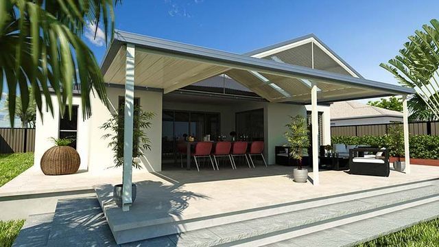 An Artist's Impression of a House With a Covered Patio — Downright Carpentry in Ryan, QLD