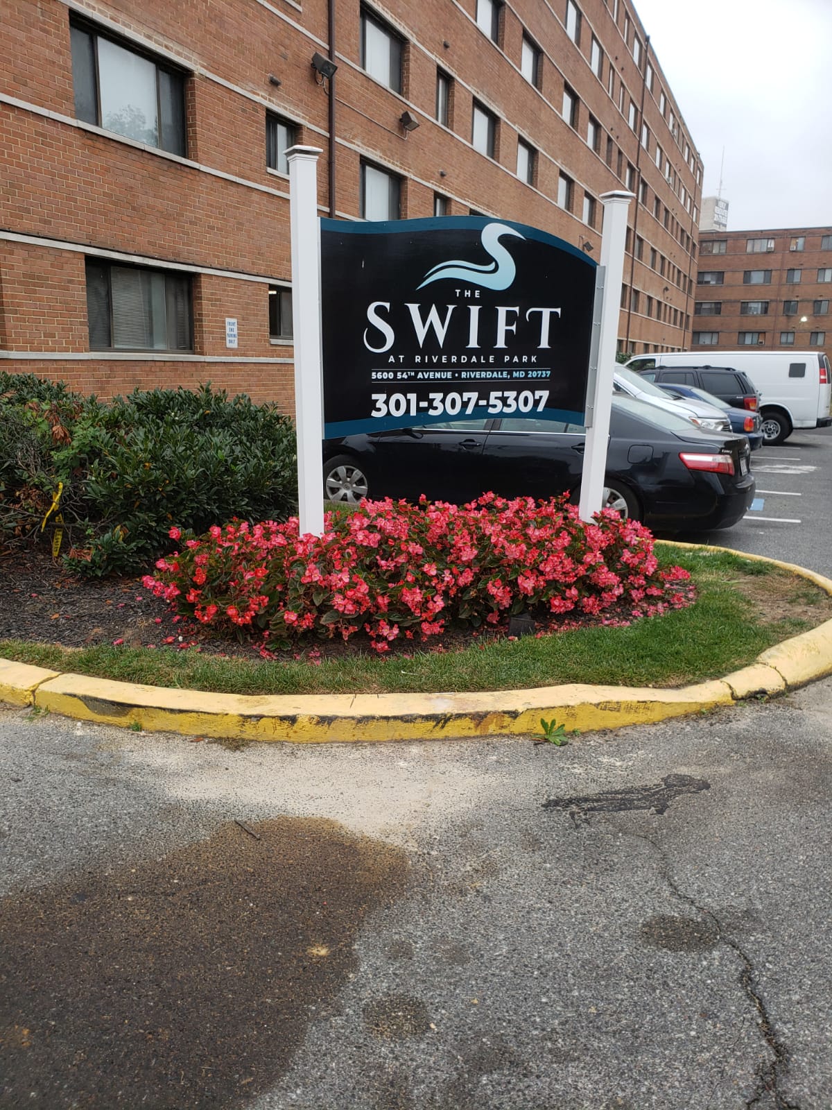 Exterior view of The Swift and Current Apartments