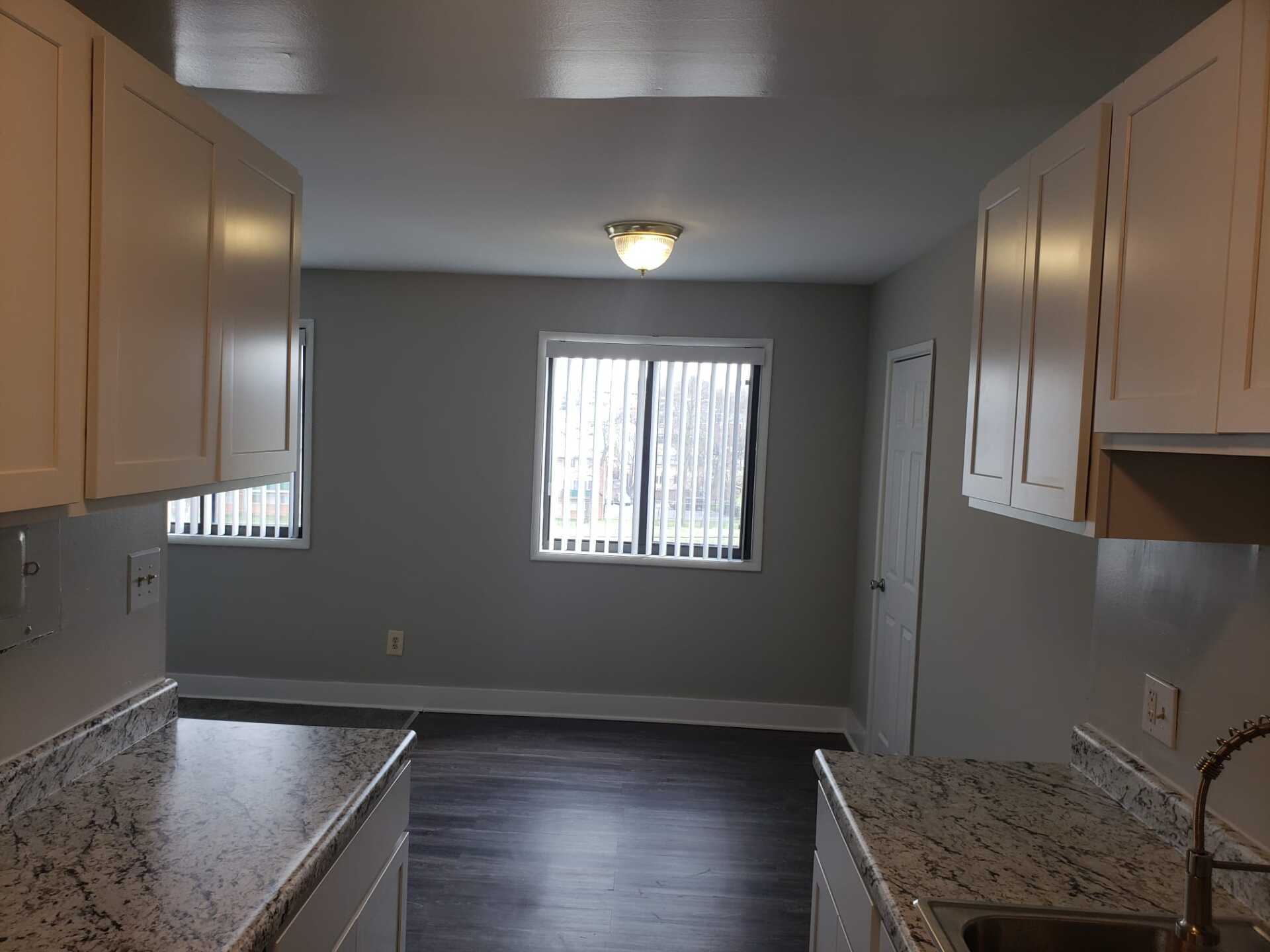 View from kitchen to dining room