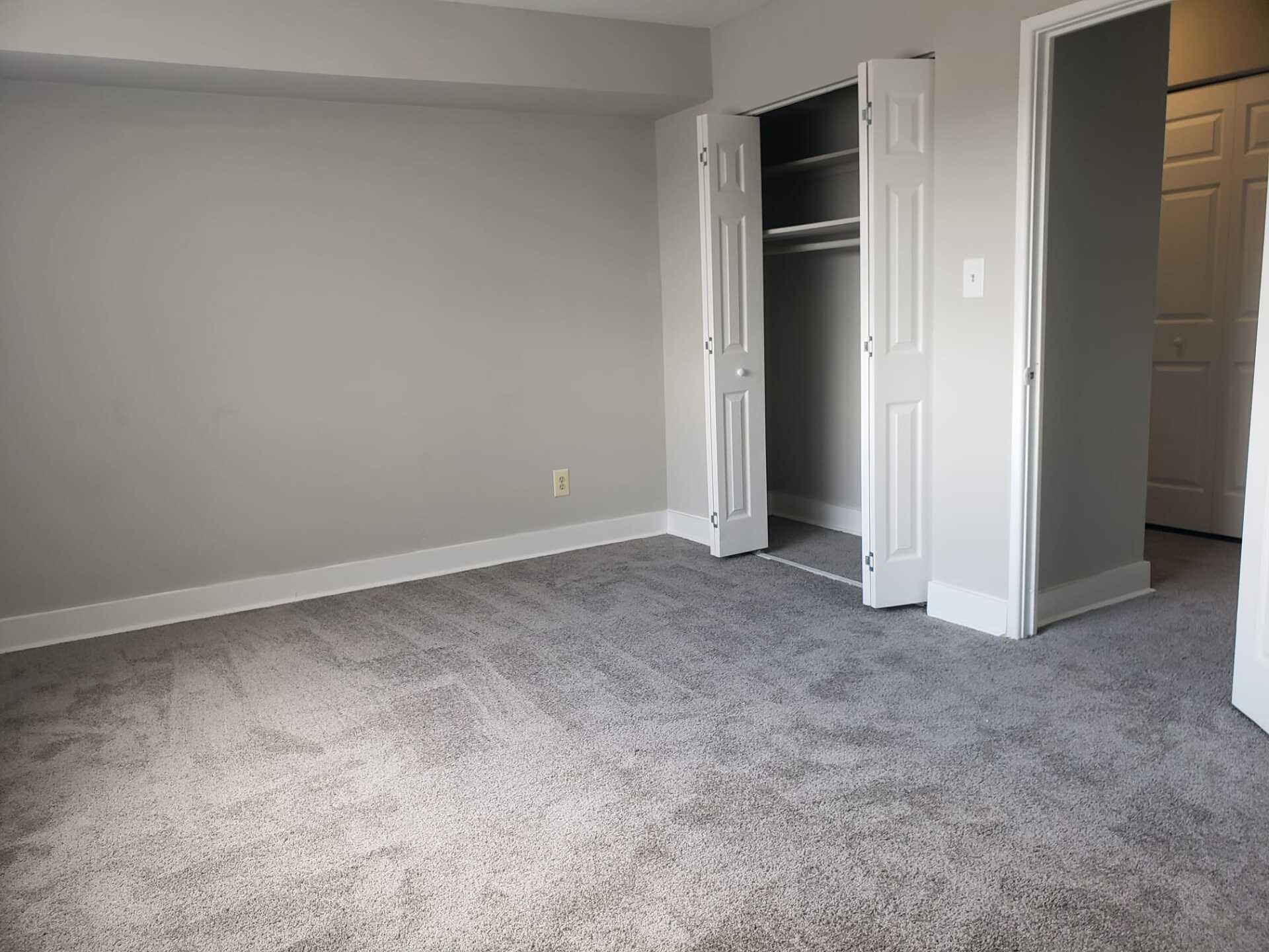 Bedroom with closet