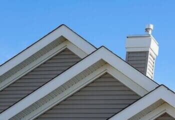 Roof Repair | White Modern House with Chimney | Bothell, WA