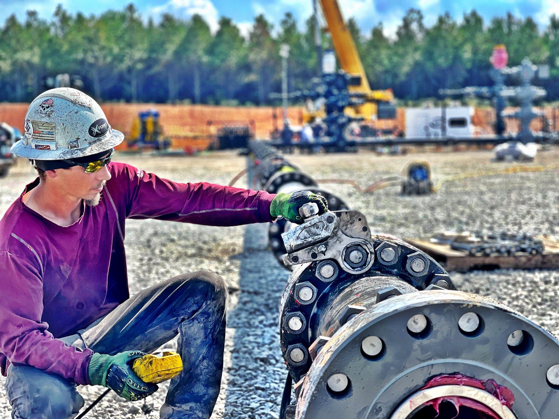Torque wrench, work tool on wooden background. Hand tool for screw and nut tighten.