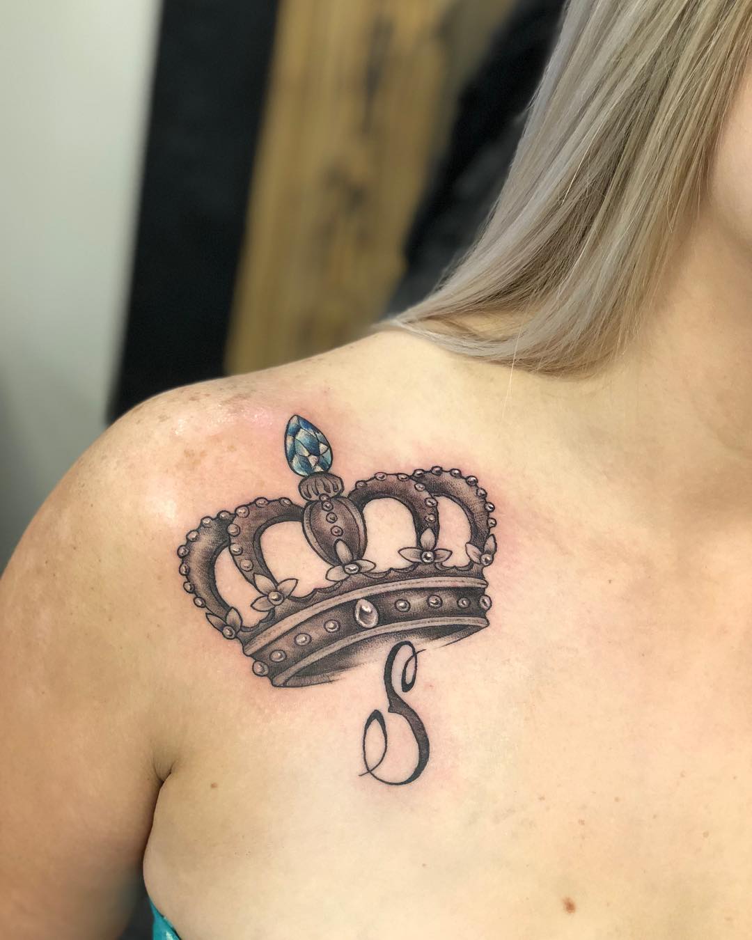 Crown Tattoo by Vanessa Spezowka at Crimson Empire Tattoo in Edmonton Alberta Canada