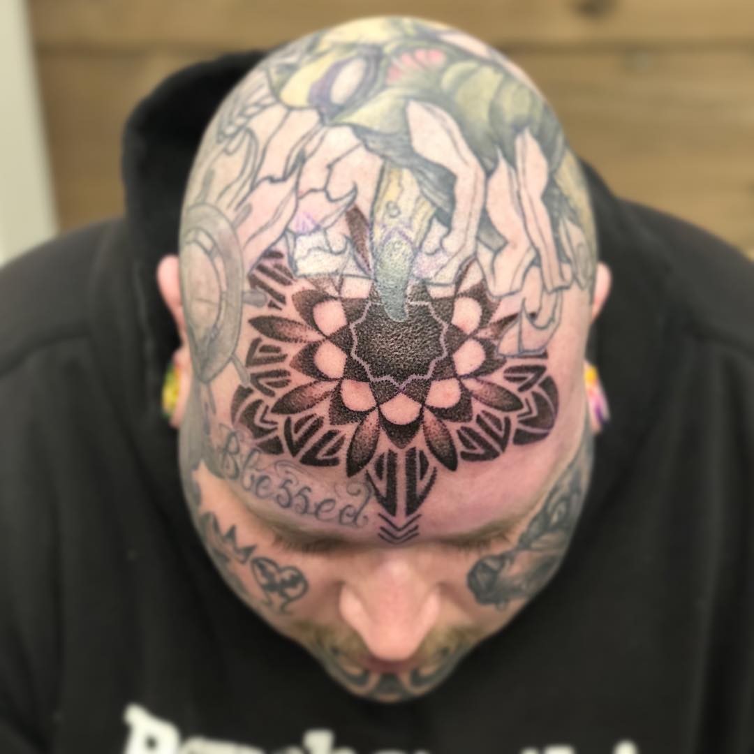 Mandala Tattoo by Vanessa Spezowka at Crimson Empire Tattoo in Edmonton Alberta Canada