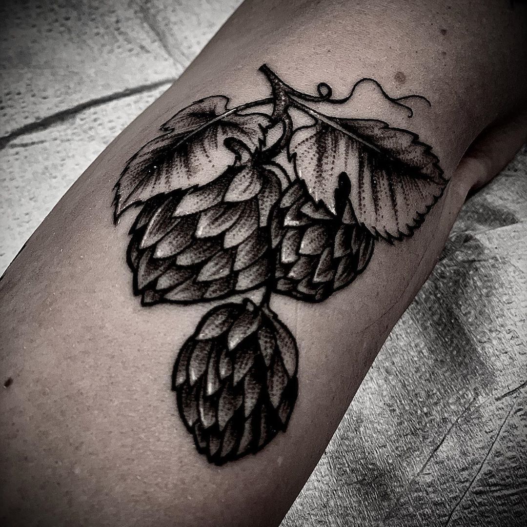Acorn Tattoo by Romeo Ostiguy at Black Gold Tattoo Co in Edmonton Alberta Canada