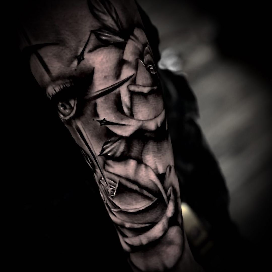 Roses Tattoo by Romeo Ostiguy at Black Gold Tattoo Co in Edmonton Alberta Canada