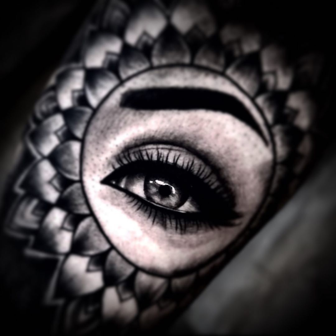 Eye Tattoo by Romeo Ostiguy at Black Gold Tattoo Co in Edmonton Alberta Canada