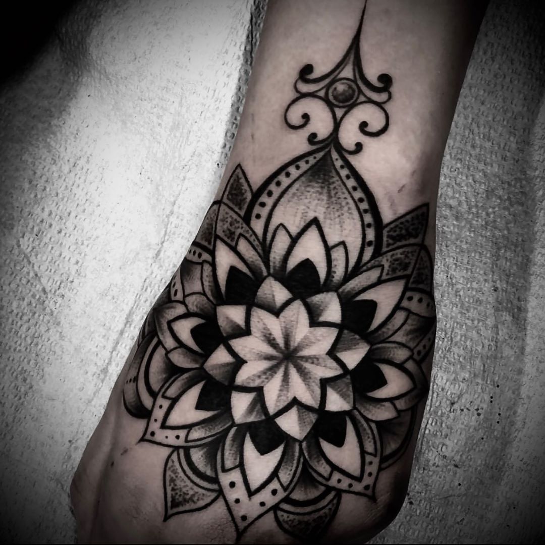 Mandala Tattoo by Romeo Ostiguy at Black Gold Tattoo Co in Edmonton Alberta Canada