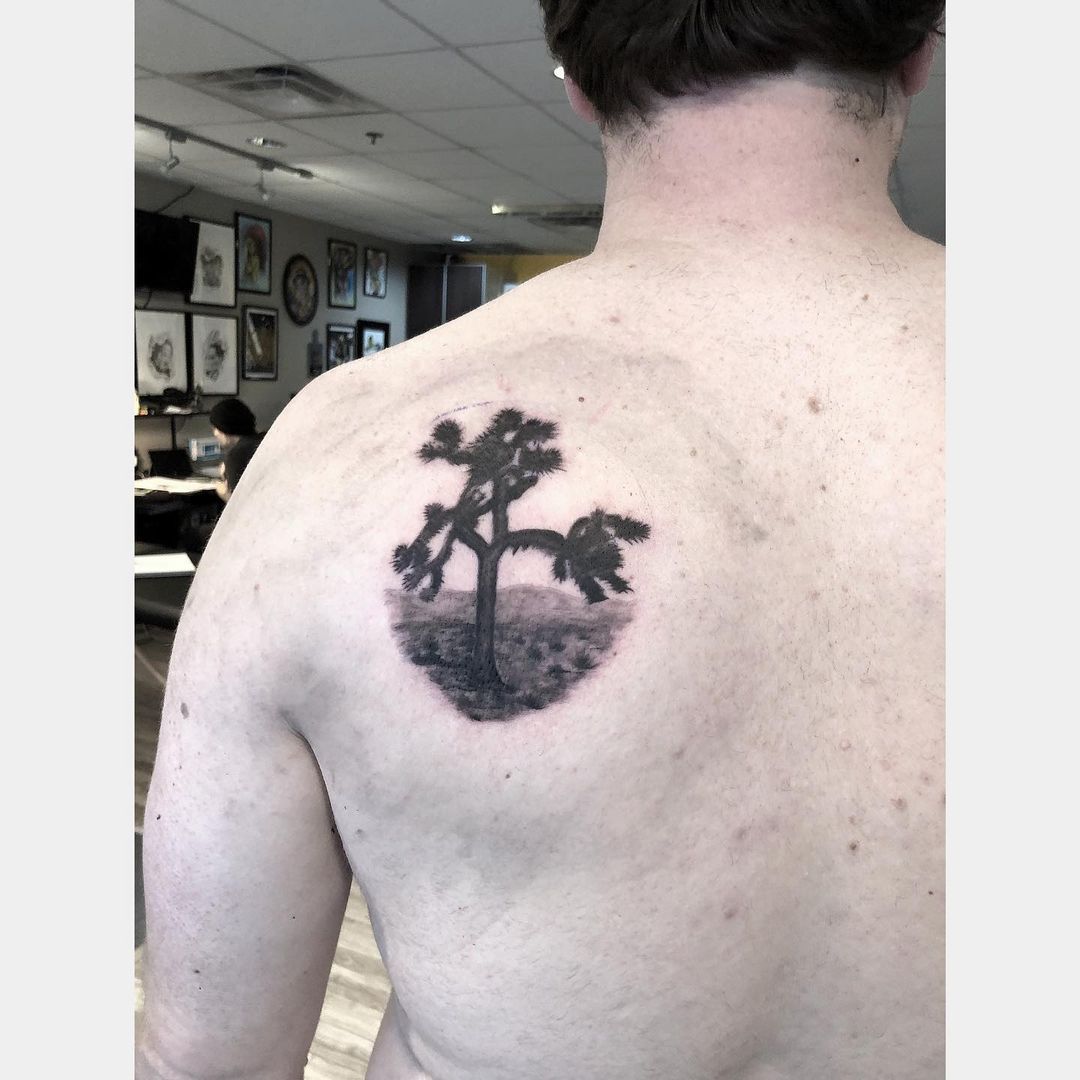 Tree Tattoo by Tony Honning at Crimson Empire Tattoo in Edmonton Alberta Canada