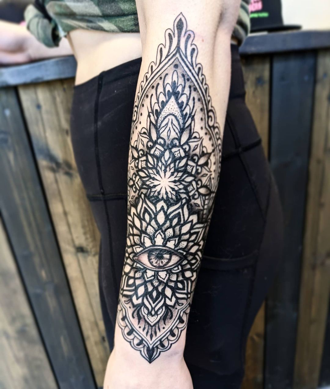 Ornamental Tattoo by Amber Strange at Black Gold Tattoo Co in Edmonton Alberta Canada