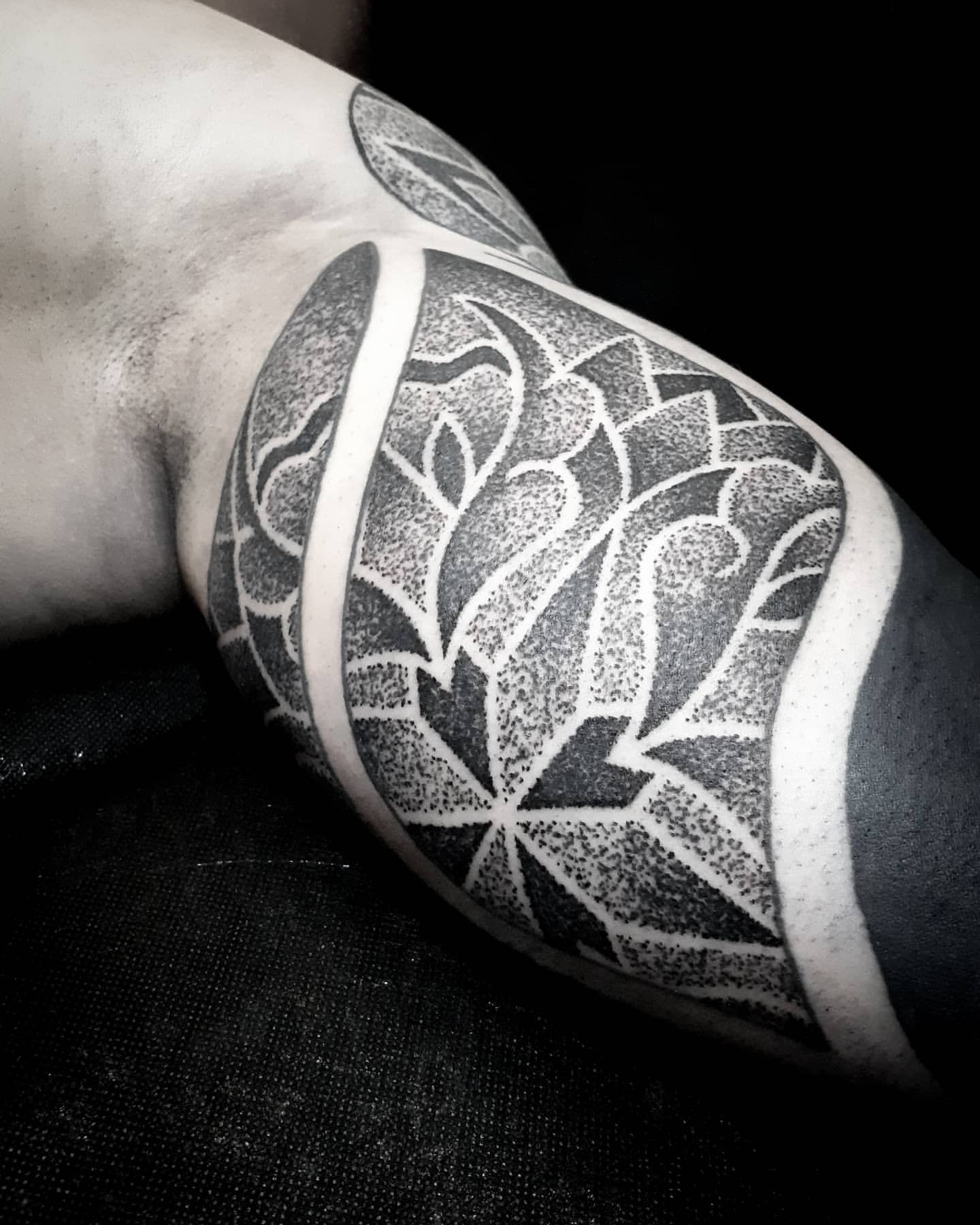 Geometric Dotwork Tattoo by Lex at Black Gold Tattoo Co in Edmonton Alberta Canada