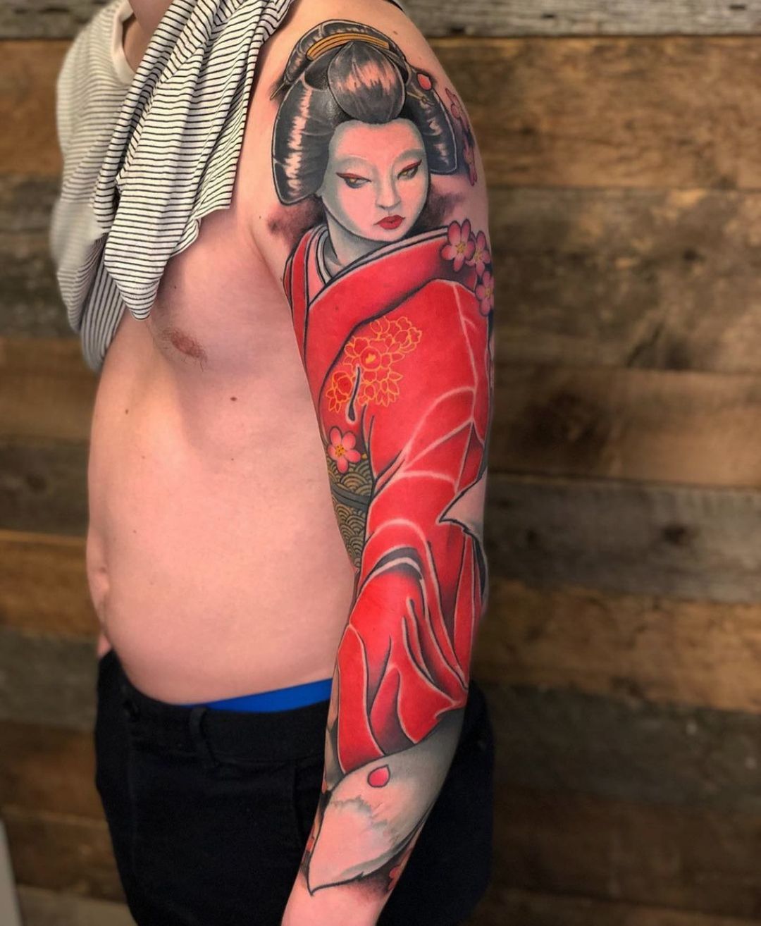Kitsune Sleeve by Curt Semeniuk at Crimson Empire Tattoo in Edmonton Alberta Canada