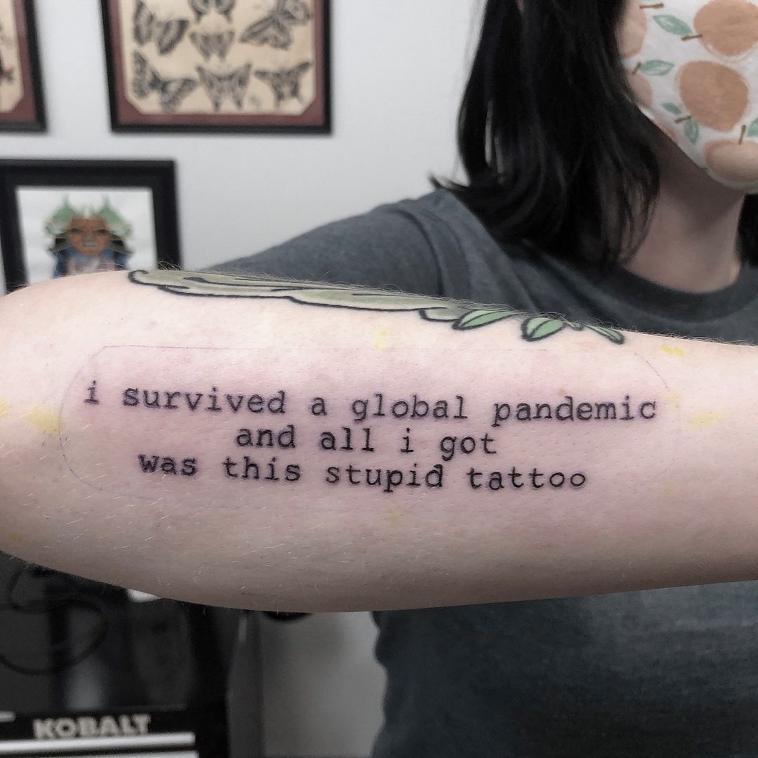 Script Tattoo by Tony Honning at Crimson Empire Tattoo in Edmonton Alberta Canada