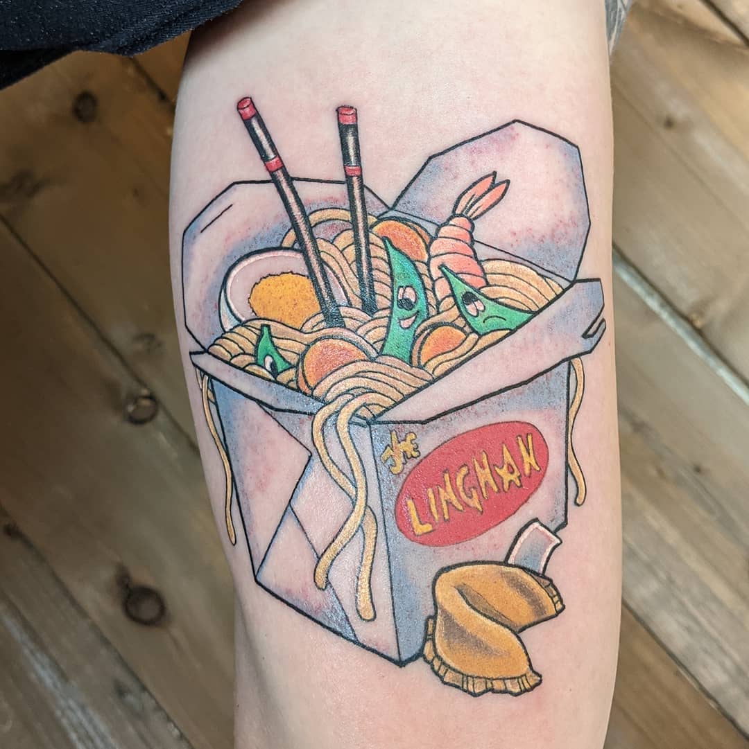 Ramen Tattoo by Sheila Anderson at Crimson Empire Tattoo in Edmonton Alberta Canada