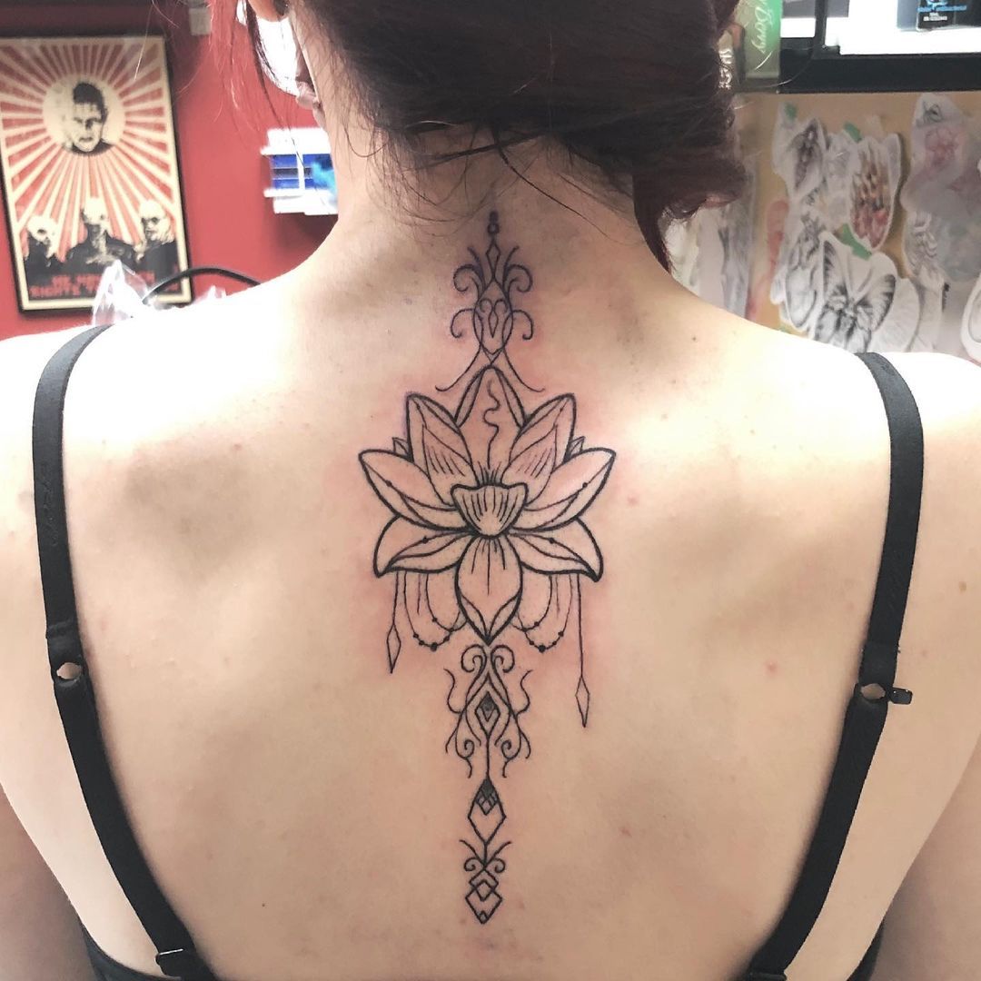 Lotus Tattoo by Tony Honning at Crimson Empire Tattoo in Edmonton Alberta Canada