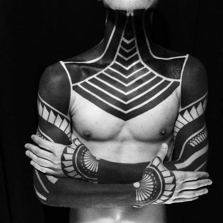 Geometric Blackwork Tattoo by Lex at Black Gold Tattoo Co in Edmonton Alberta Canada