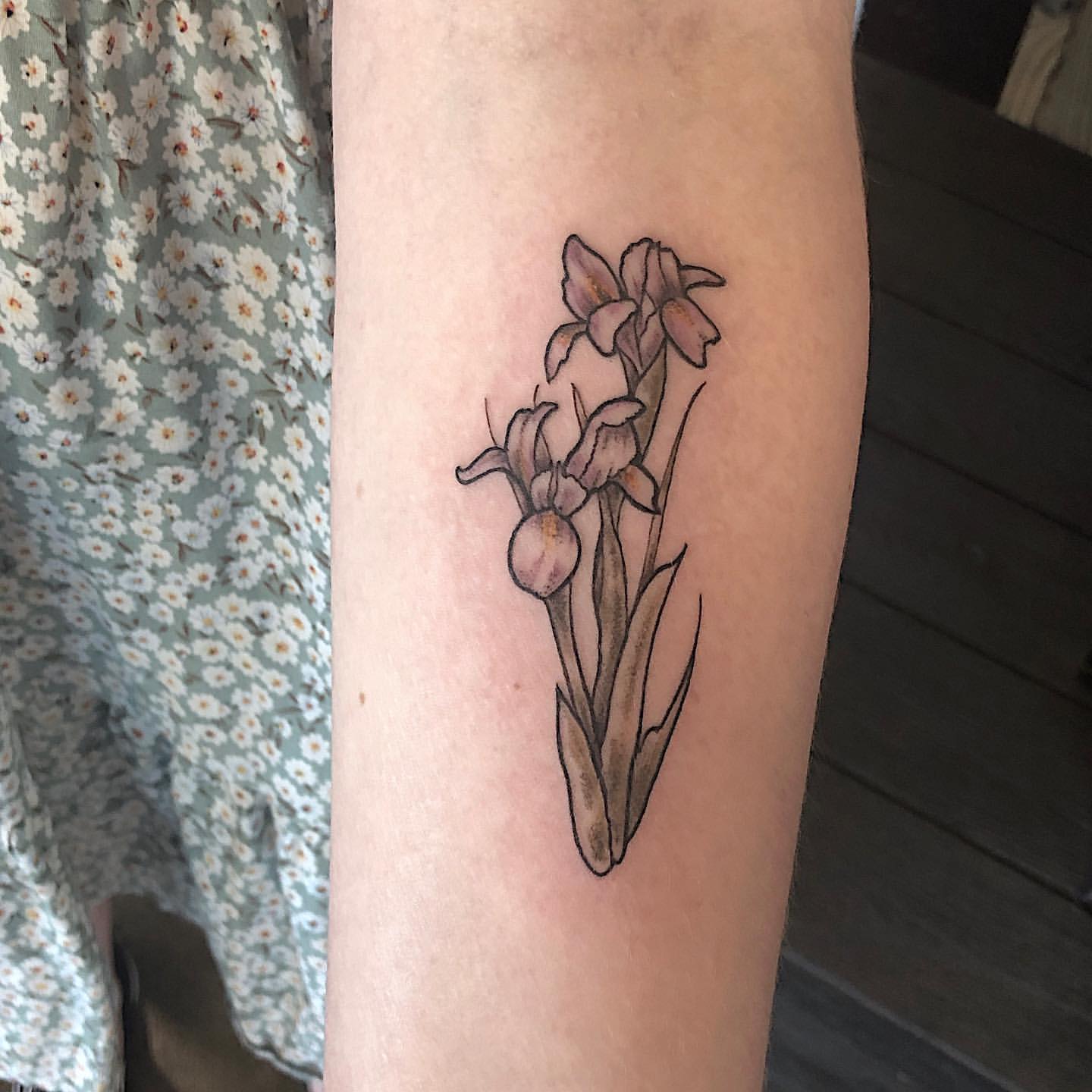 Floral Tattoo by Tony Honning at Crimson Empire Tattoo in Edmonton Alberta Canada