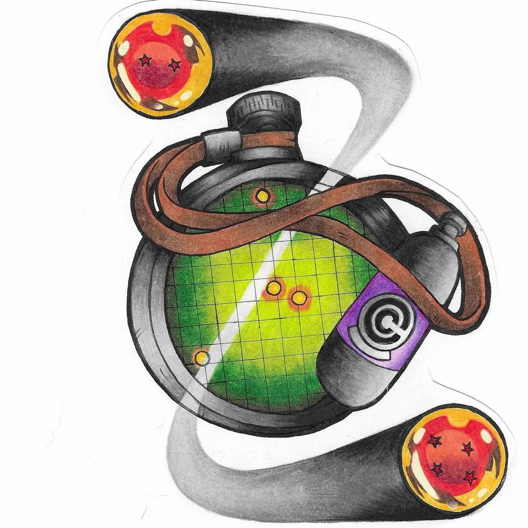 Dragonball Drawing by Wen at Crimson Empire Tattoo in Edmonton Alberta Canada