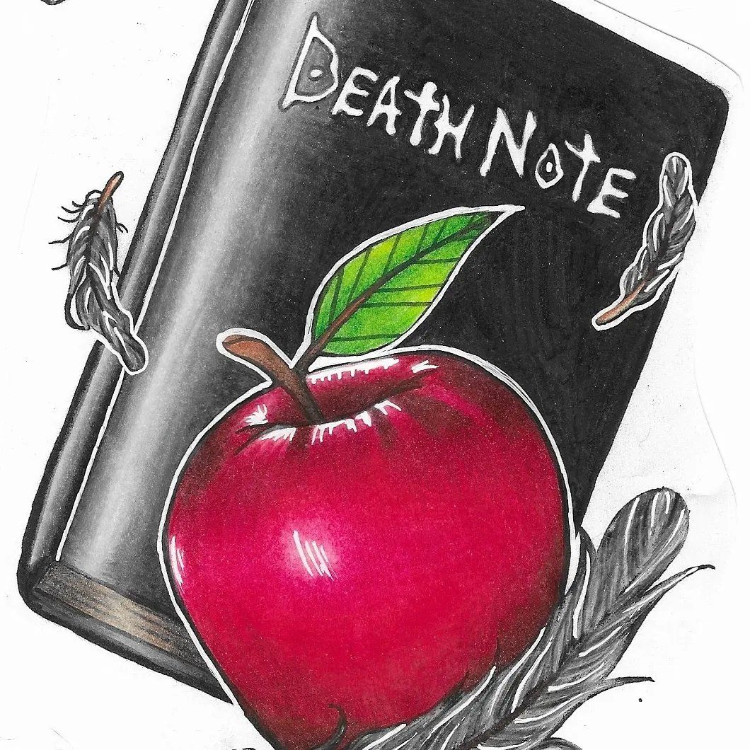 Death Note Drawing by Wen at Crimson Empire Tattoo in Edmonton Alberta Canada