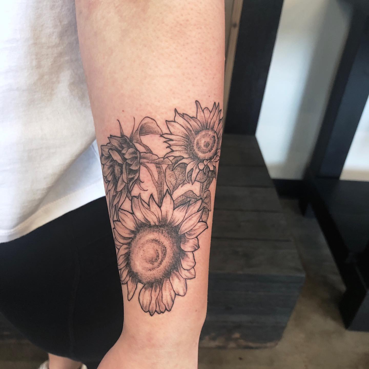 Floral Tattoo by Tony Honning at Crimson Empire Tattoo in Edmonton Alberta Canada