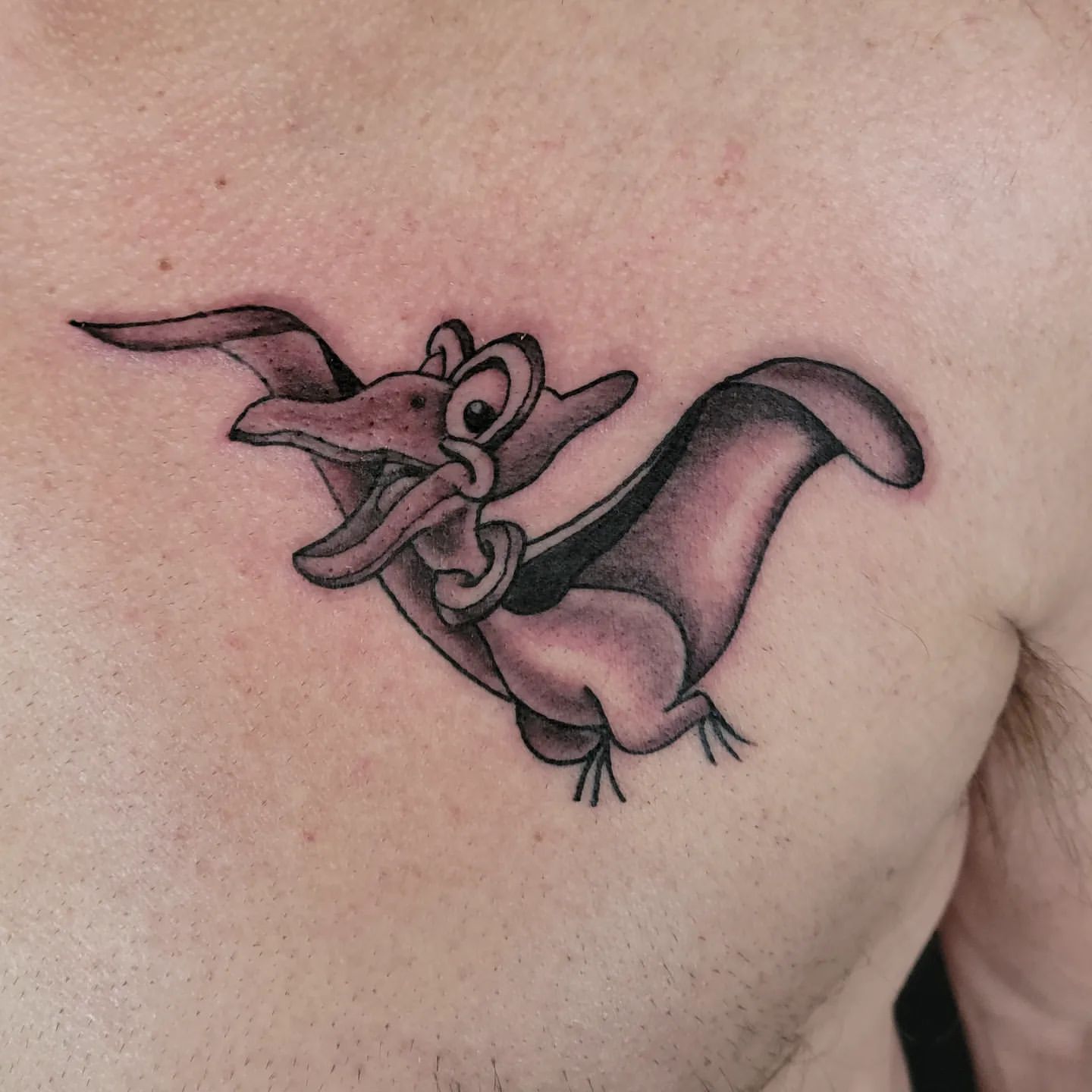 Petrie (Land Before Time) Tattoo by Sheila Anderson at Crimson Empire Tattoo in Edmonton Alberta Canada