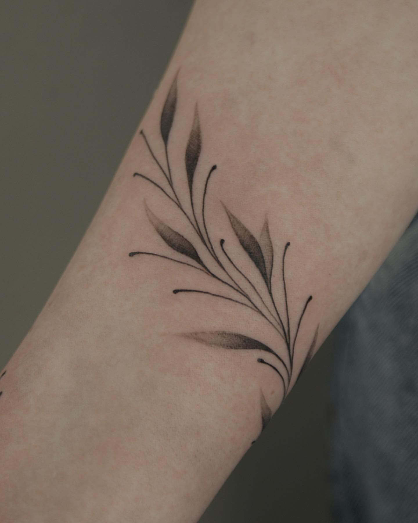 Foliage Tattoo by Liza Kruk at Silver Ghost Tattoo in Edmonton Alberta Canada
