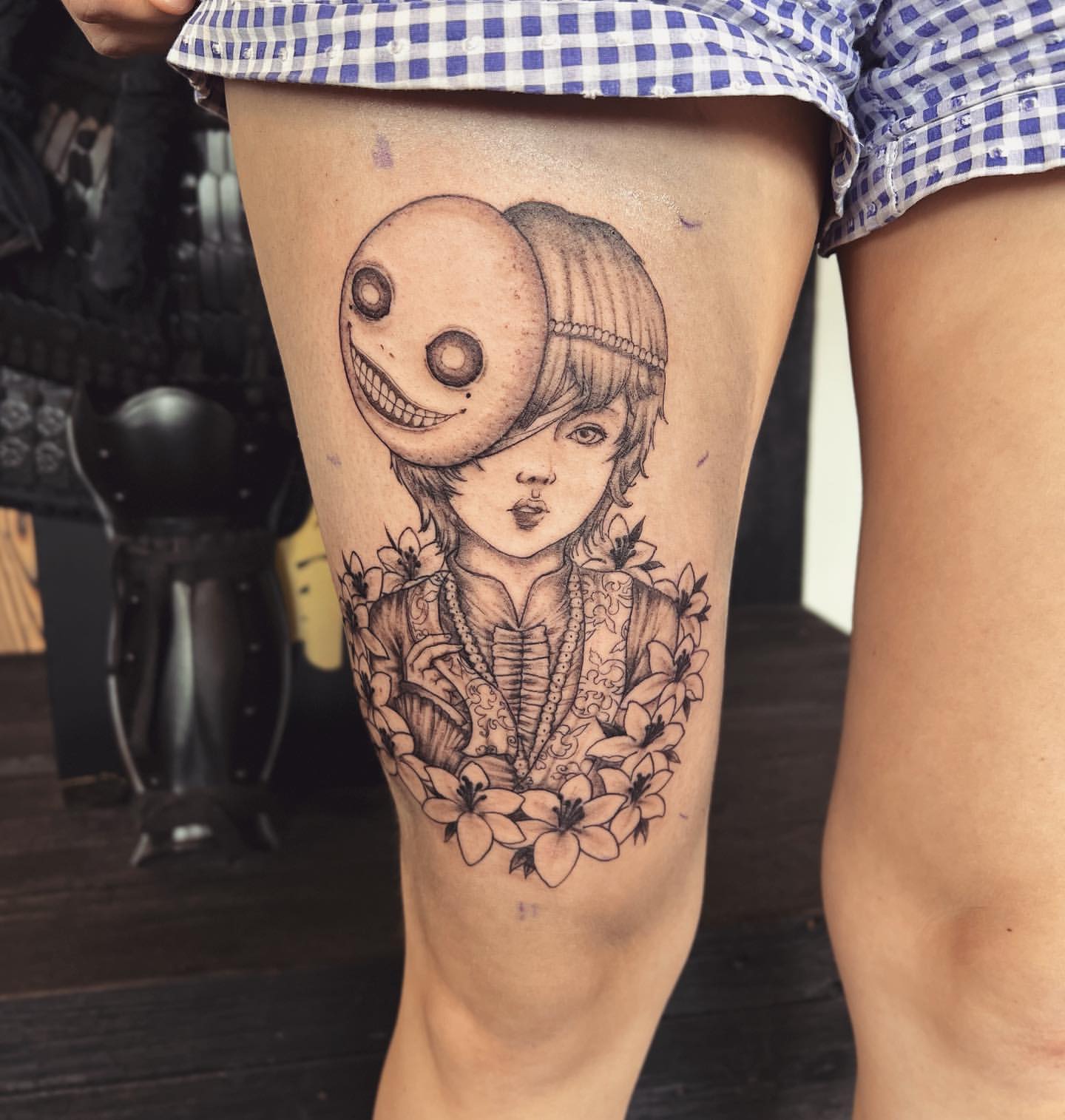 No.7/Emil (Nier Games) Tattoo by Vinny Nguyen at Crimson Empire Tattoo in Edmonton Alberta Canada