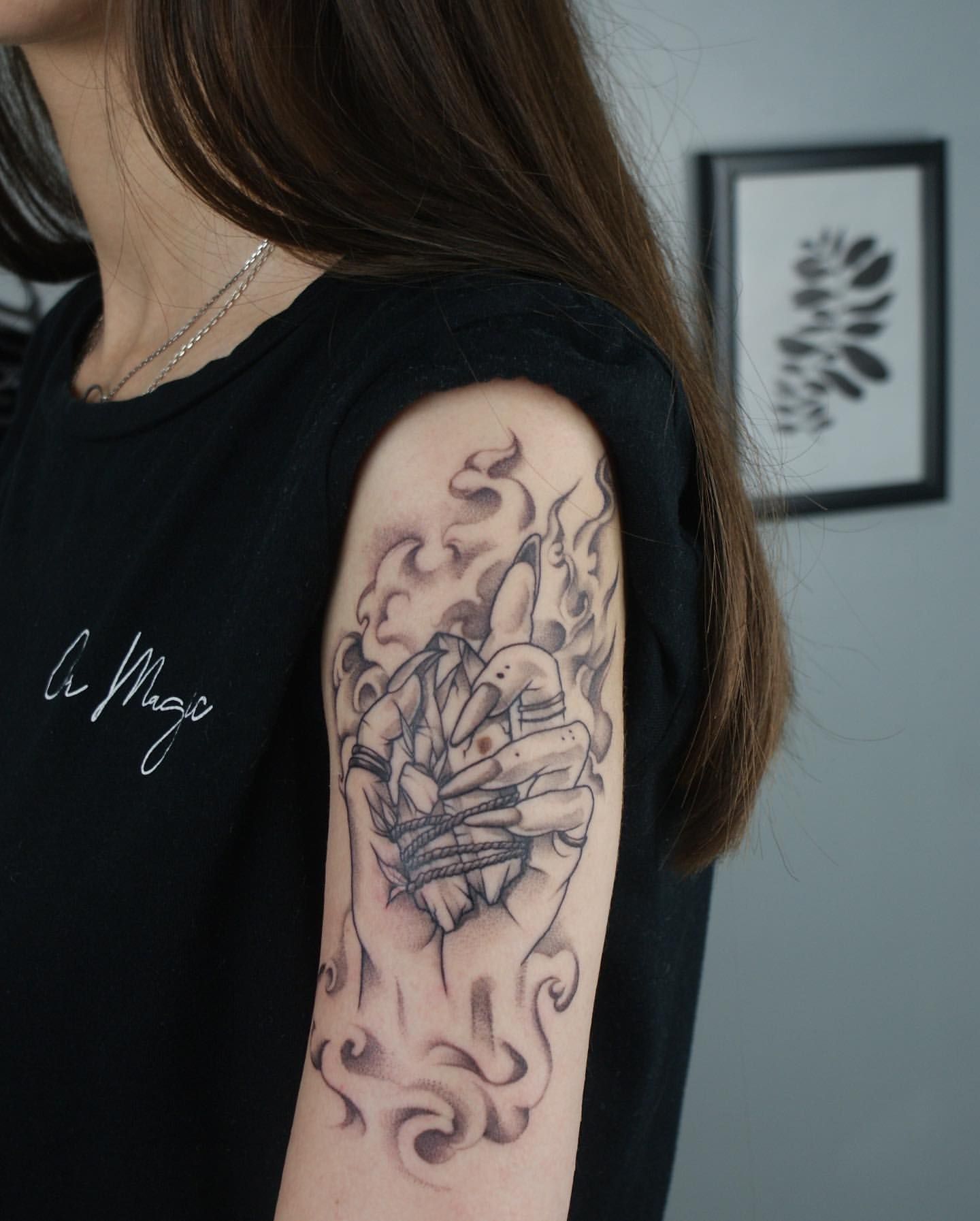 Crystal Tattoo by Liza Kruk at Silver Ghost Tattoo in Edmonton Alberta Canada