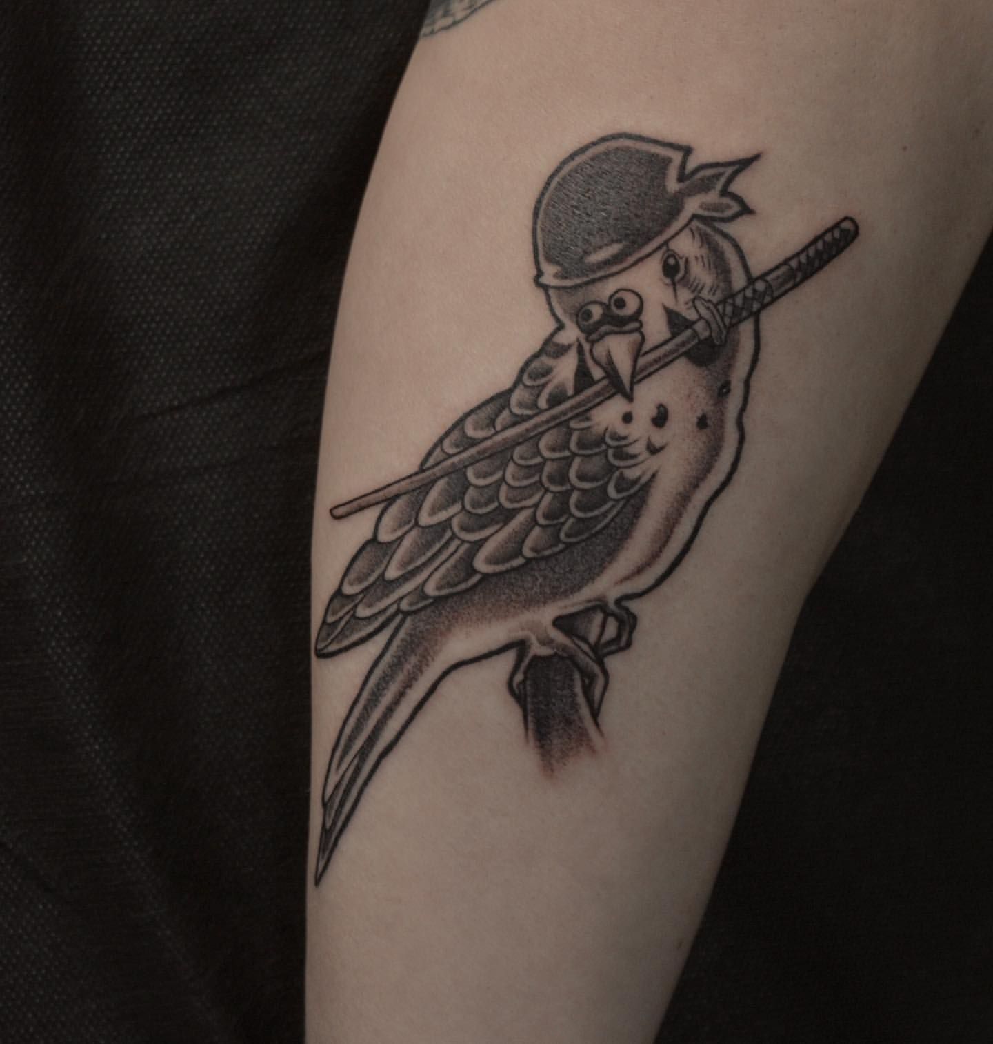 Bird Tattoo by Liza Kruk at Silver Ghost Tattoo in Edmonton Alberta Canada