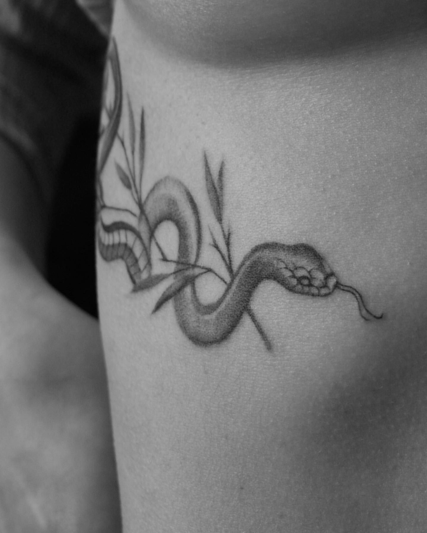 Snake Tattoo by Liza Kruk at Silver Ghost Tattoo in Edmonton Alberta Canada
