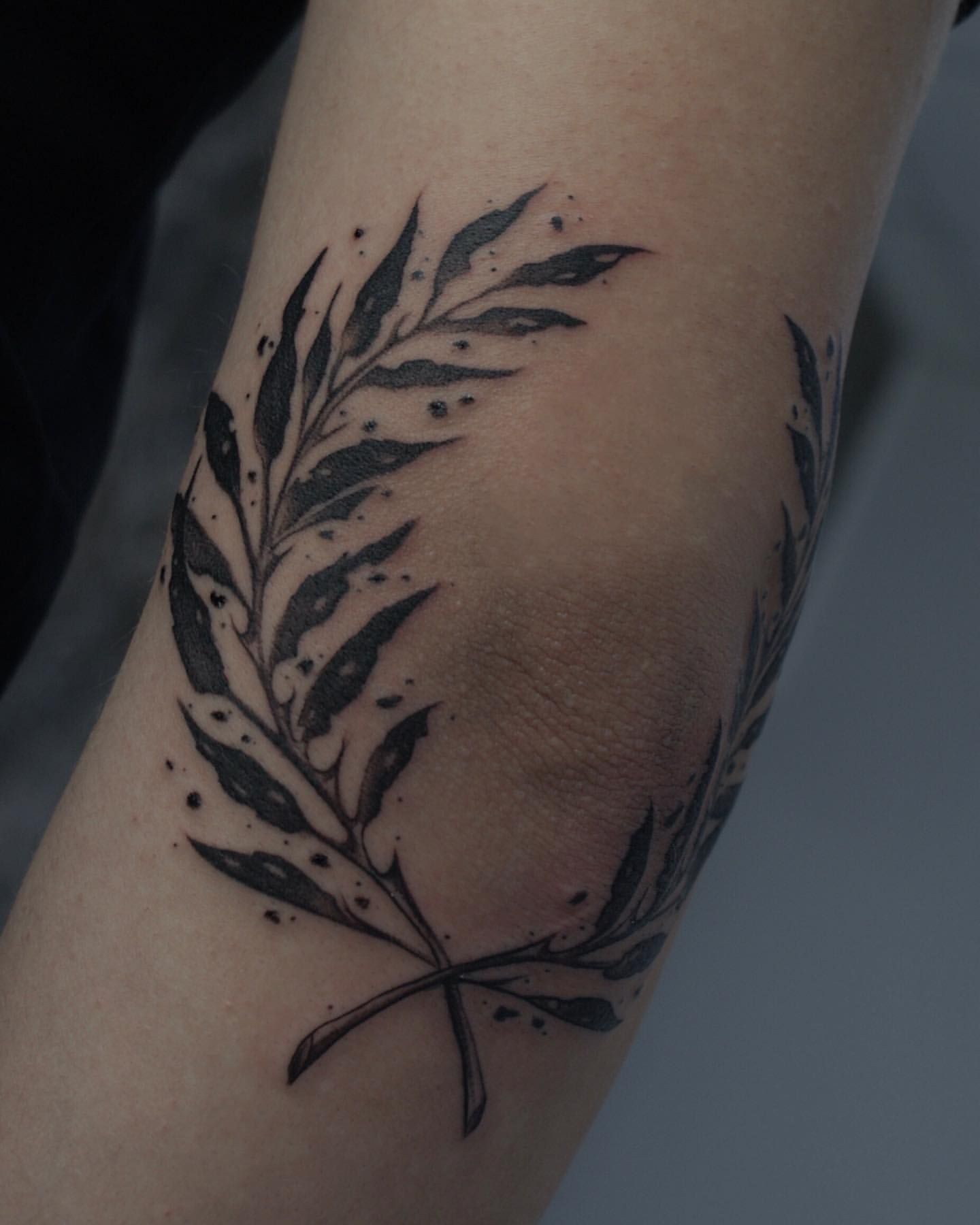 Foliage Tattoo by Liza Kruk at Silver Ghost Tattoo in Edmonton Alberta Canada