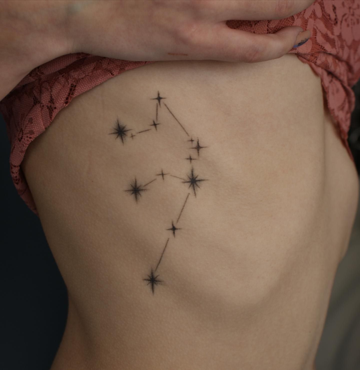 Constellation Tattoo by Liza Kruk at Silver Ghost Tattoo in Edmonton Alberta Canada