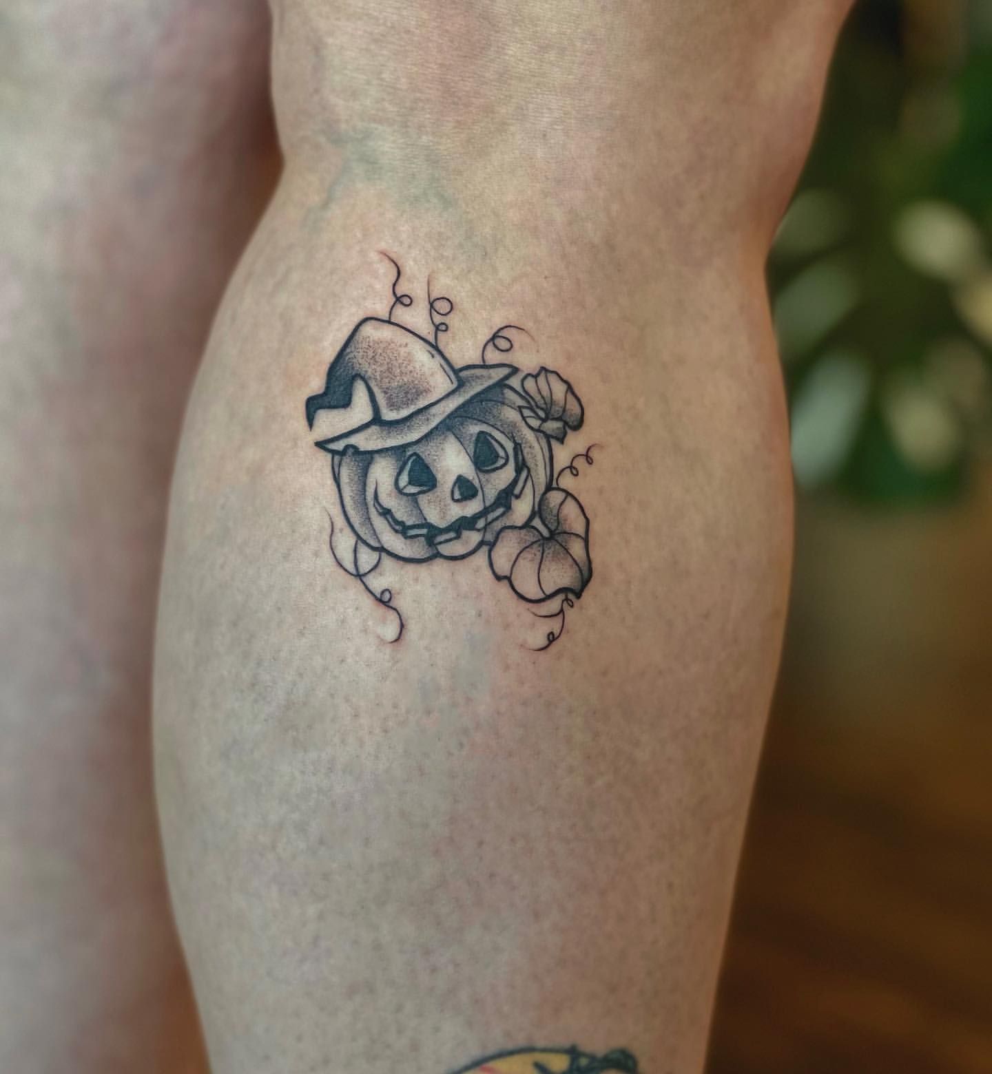 Jackolantern Tattoo by Liza Kruk at Silver Ghost Tattoo in Edmonton Alberta Canada