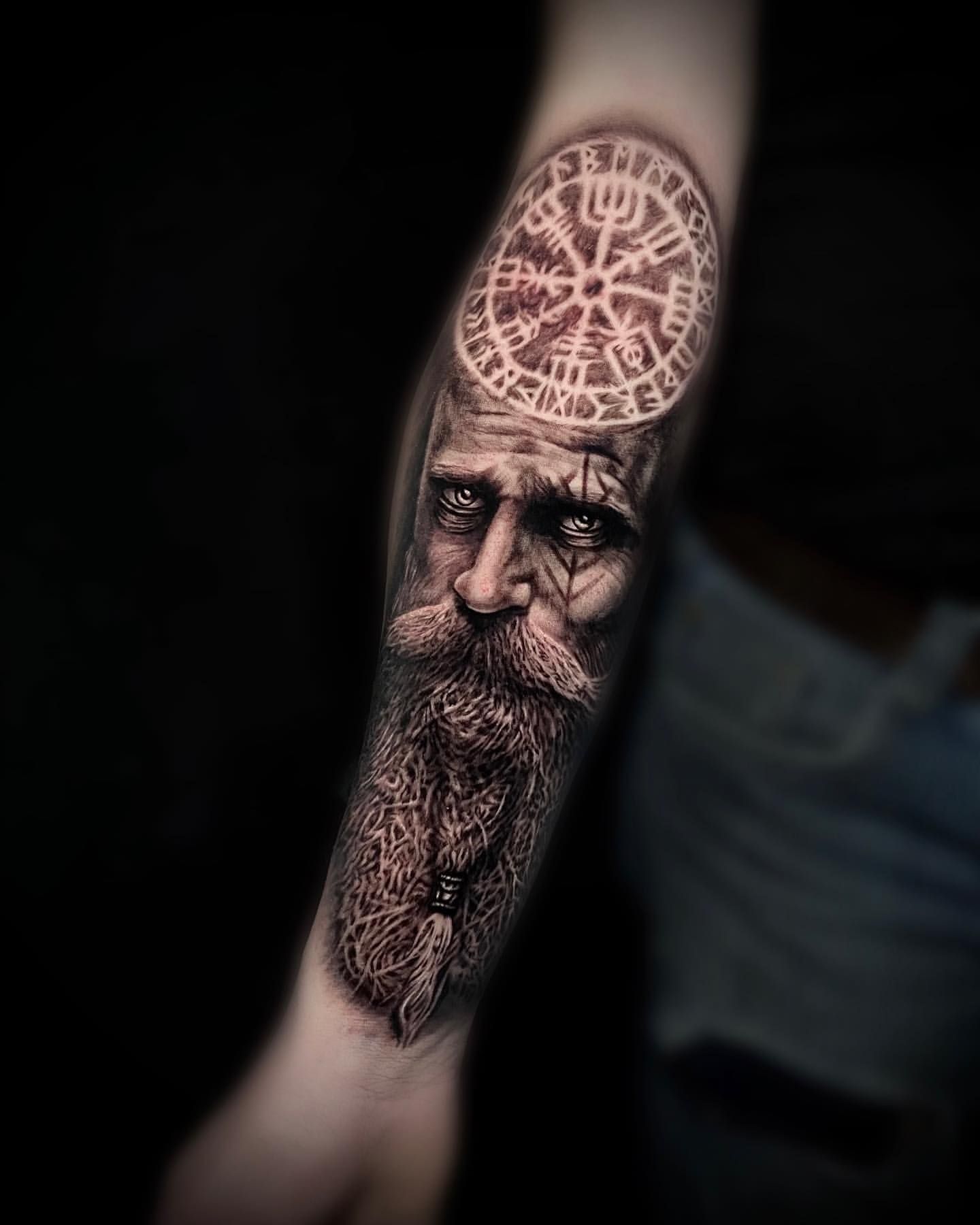 Viking Tattoo by Jackson Sukhov at Black Gold Tattoo Co in Edmonton Alberta Canada