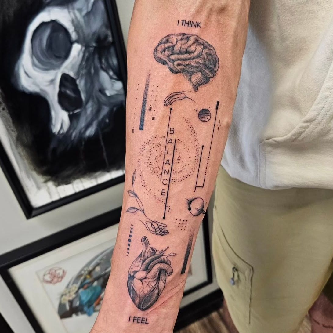 Fine Line Tattoo by Ian Wang at Black Gold Tattoo Co in Edmonton Alberta Canada