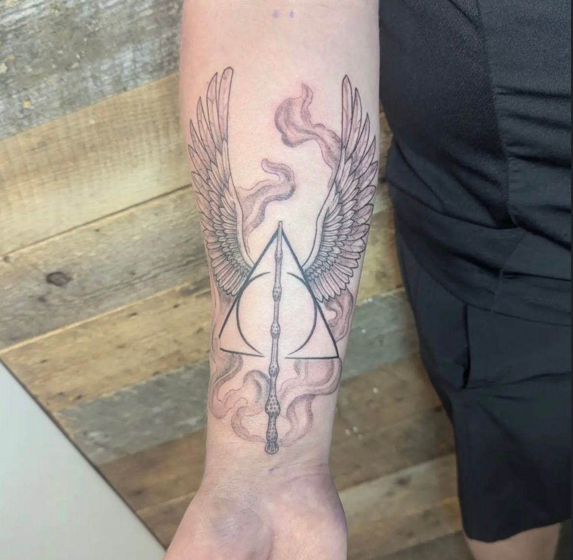 Harry Potter Tattoo by Samantha Hnatiw at Crimson Empire Tattoo in Edmonton Alberta Canada