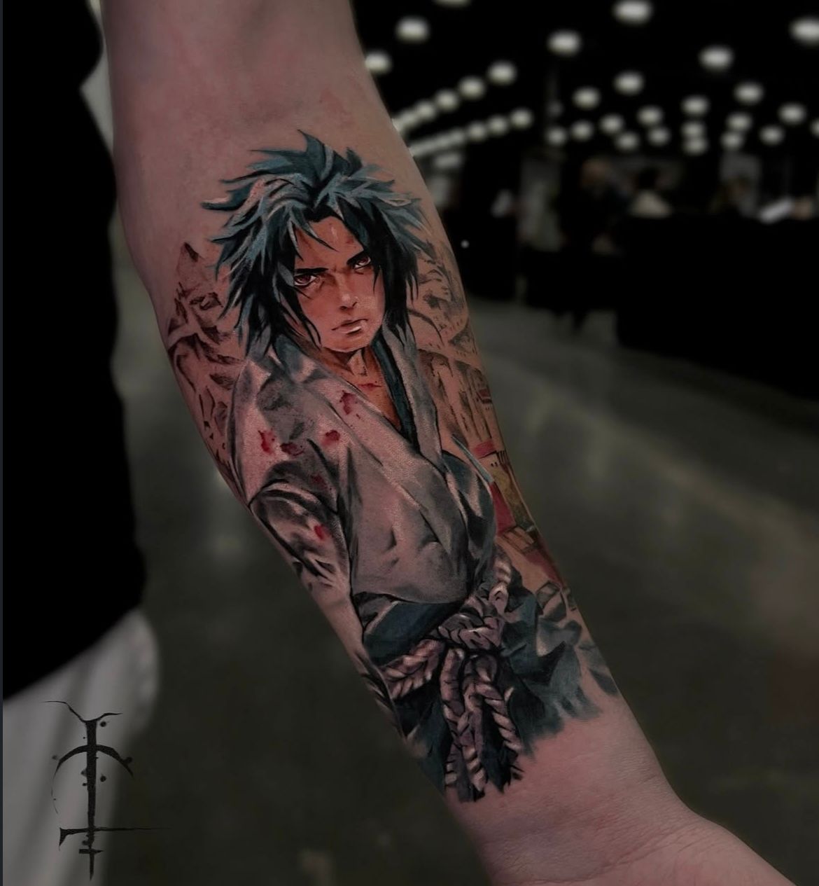 Sasuke Tattoo by Val at Silver Ghost Tattoo in Edmonton Alberta Canada