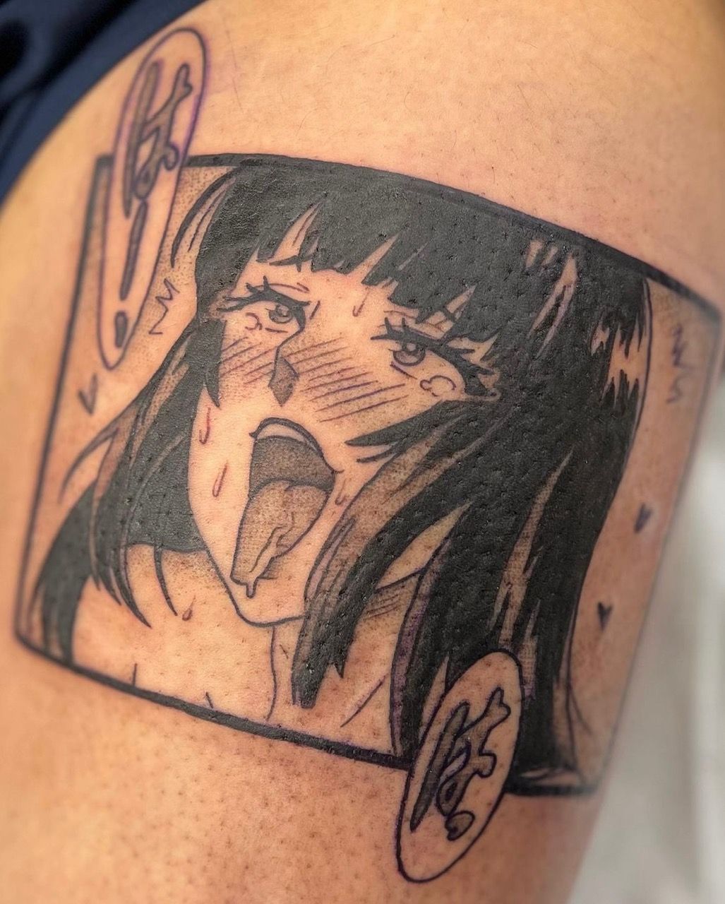 Anime Girl Tattoo by Vanessa Spezowka at Crimson Empire Tattoo in Edmonton Alberta Canada