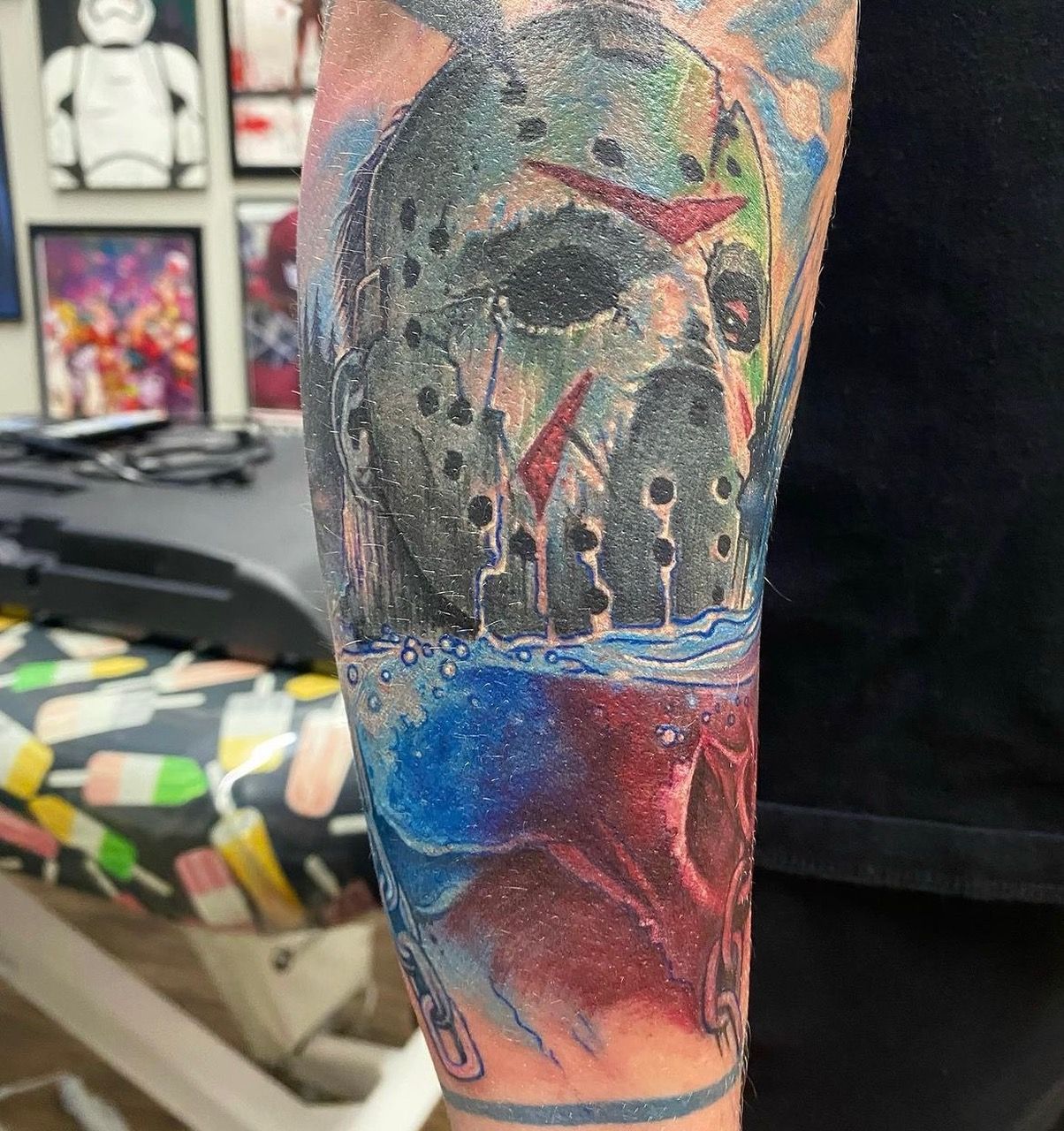 Jason Tattoo by Chris Labrenz at Black Gold Tattoo Co in Edmonton Alberta Canada