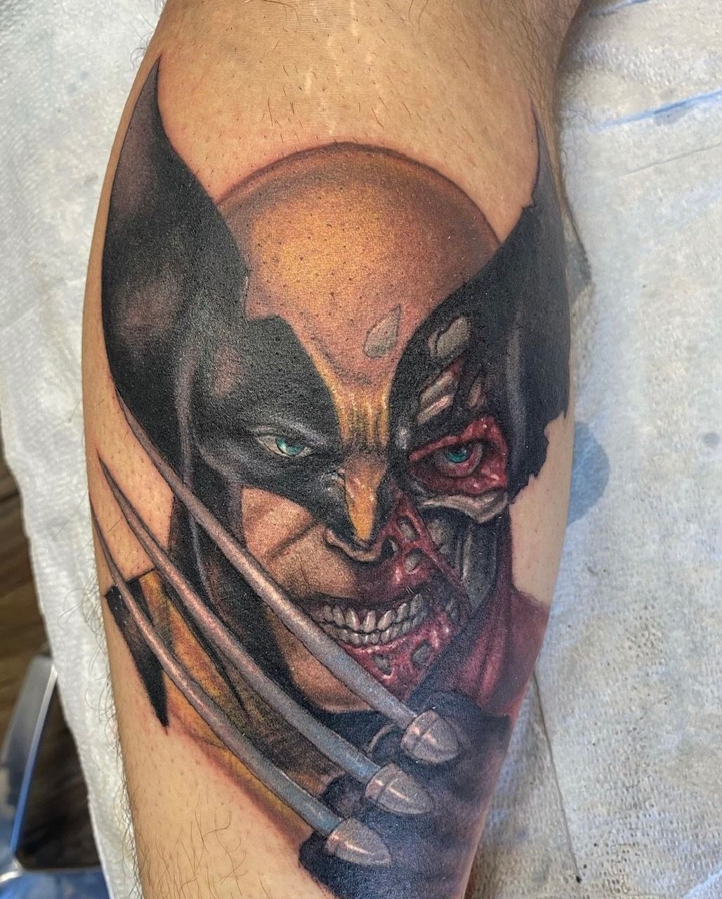 Wolverine Tattoo by Steve Hayes at Black Gold Tattoo Co in Edmonton Alberta Canada